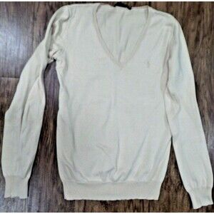 Ralph Lauren Sweater Woman's Small Long Sleeve Shirt Italian Yarn Pima Cotton